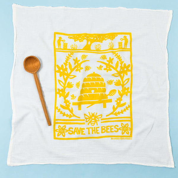 Queen Bee Flour Sack Towels set of 2 — Sea Meadow Gifts & Gardens