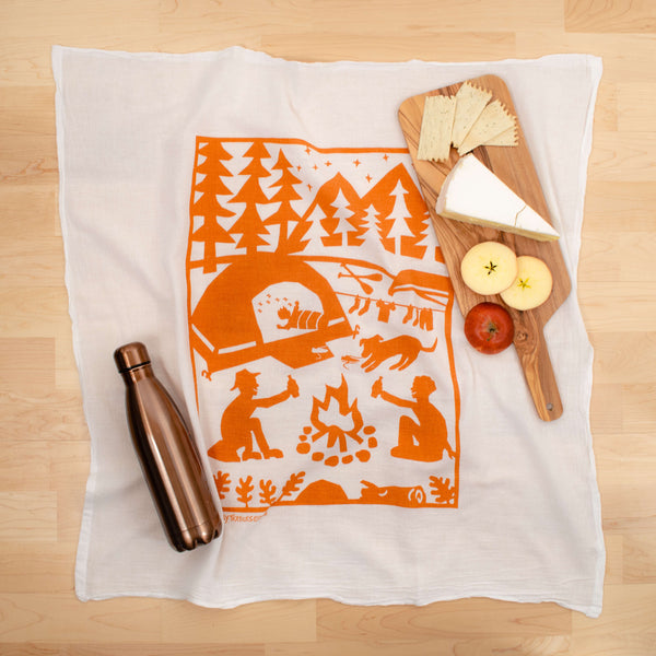 Camping Tea Towel