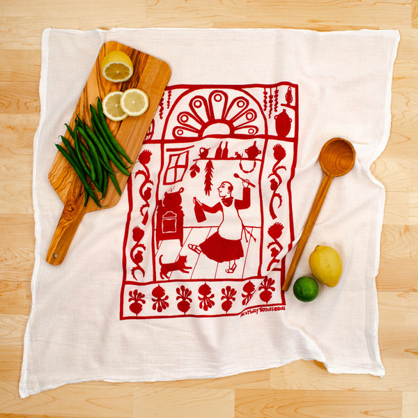 Kei & Molly Textiles Flour Sack Dish Towel: San Pascual – Kei