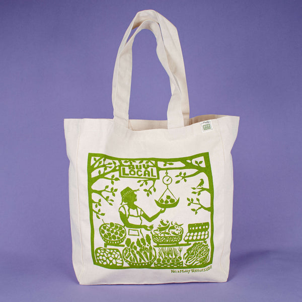 Support Local Shop Small Canvas Tote Bag l Market Tote Bag – Molly Louise  Shop LLC