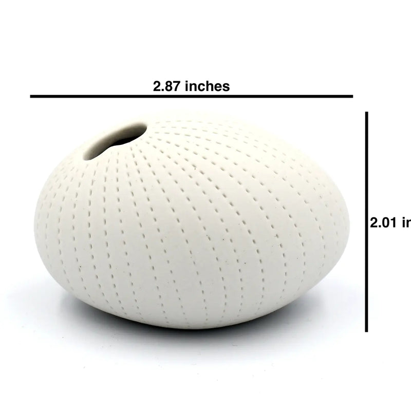 PEBBLE Mini Porcelain Bud Vase 2.87" L x 2.01" H