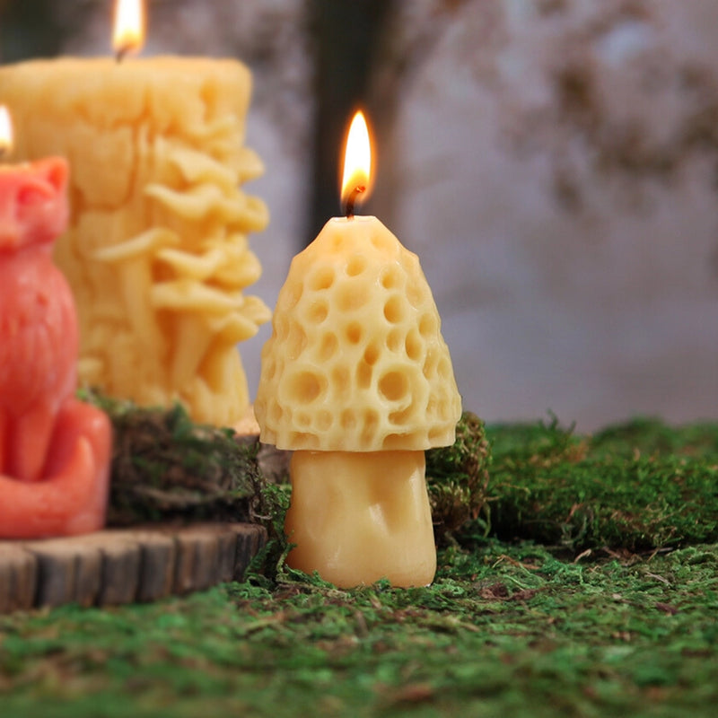 Big Dipper Wax Works- Morel Mushroom Candle