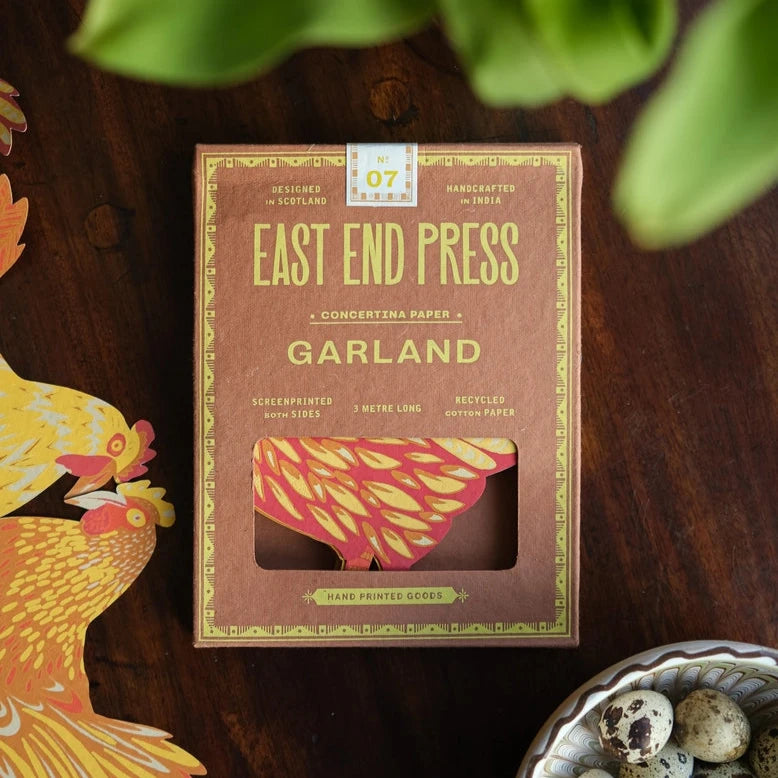 East End Press- Chicken Concertina Garland