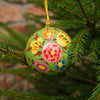 East End Press- Papier Mâché Bauble, Green