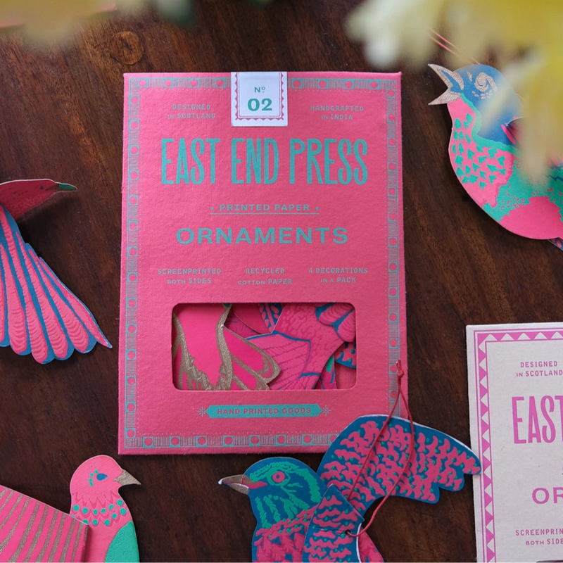 Party Birds Paper Ornaments