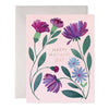 Purple Floral Mother's Day Card