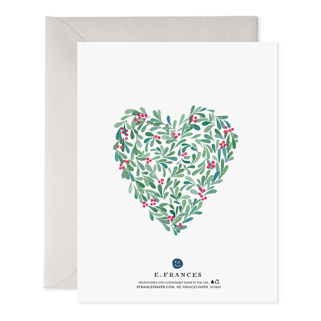 Holly Heart "Love" Card