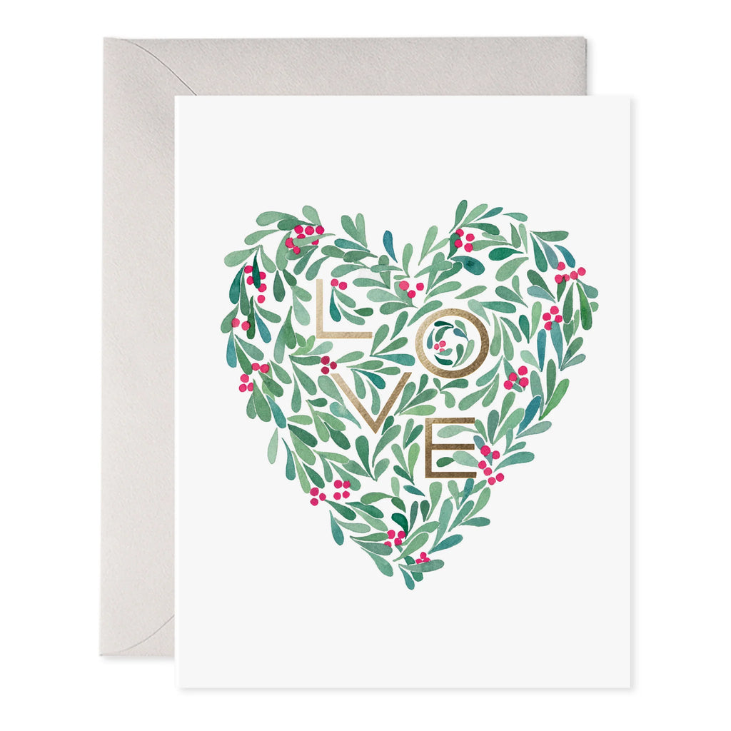 Holly Heart "Love" Card