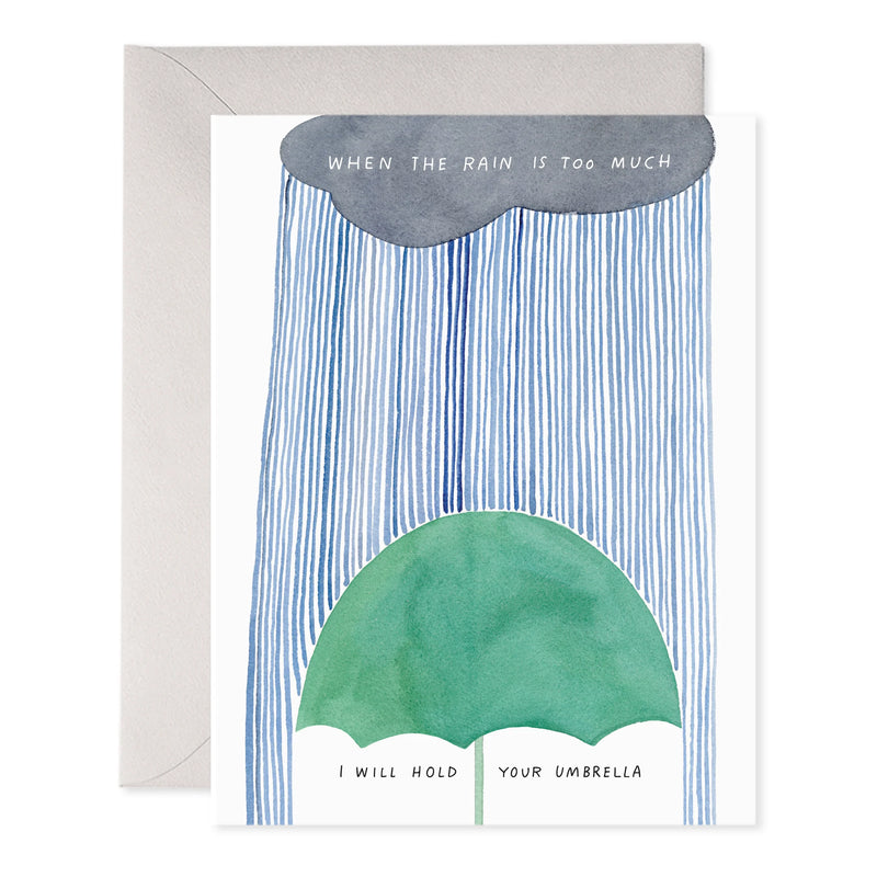 "I Will Hold Your Umbrella" Card