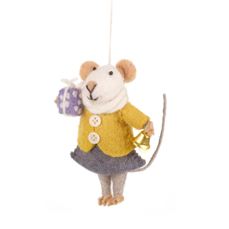 Felt Agnes Mouse Ornament