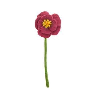 Felt Poppy Flower