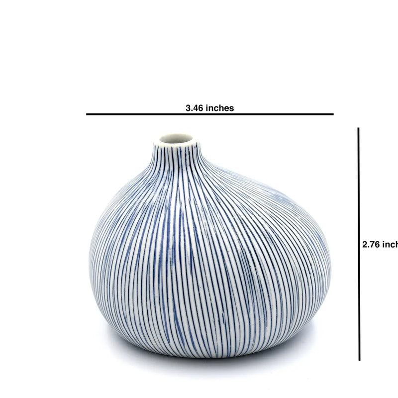 GUGU Porcelain Bud Vase- striped