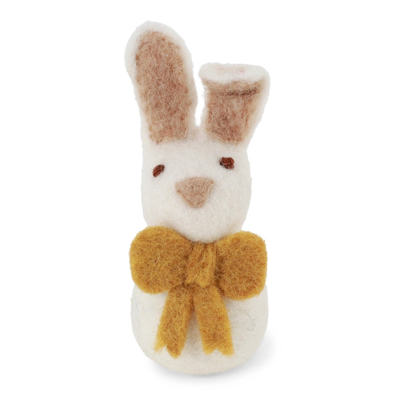 Gry & Sif- Felt White Bunny with Bow