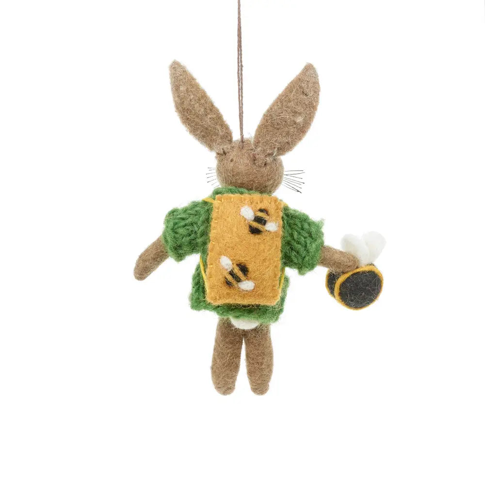 Felt So Good Hare Ornament- back