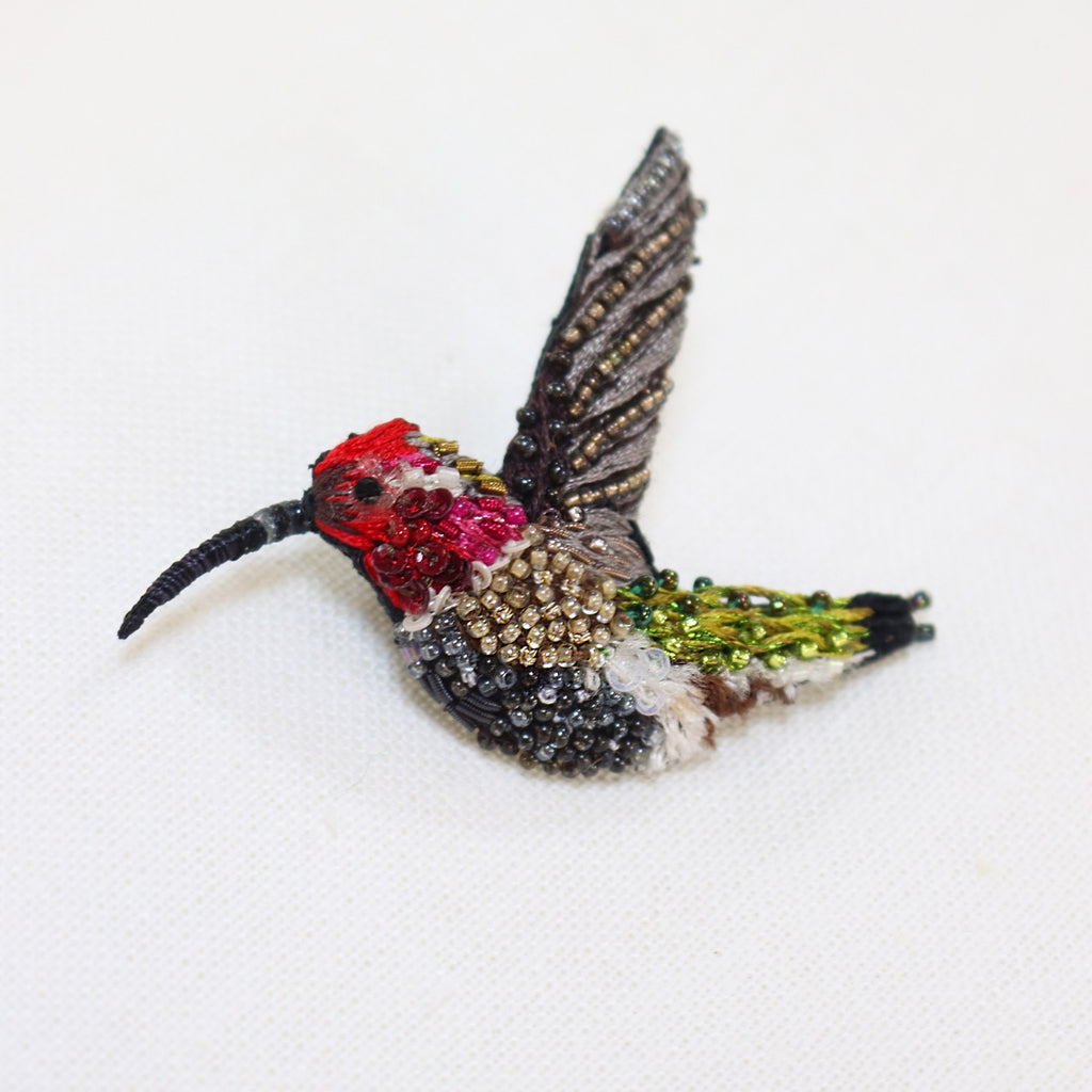 Sparkling Hummingbird Brooch