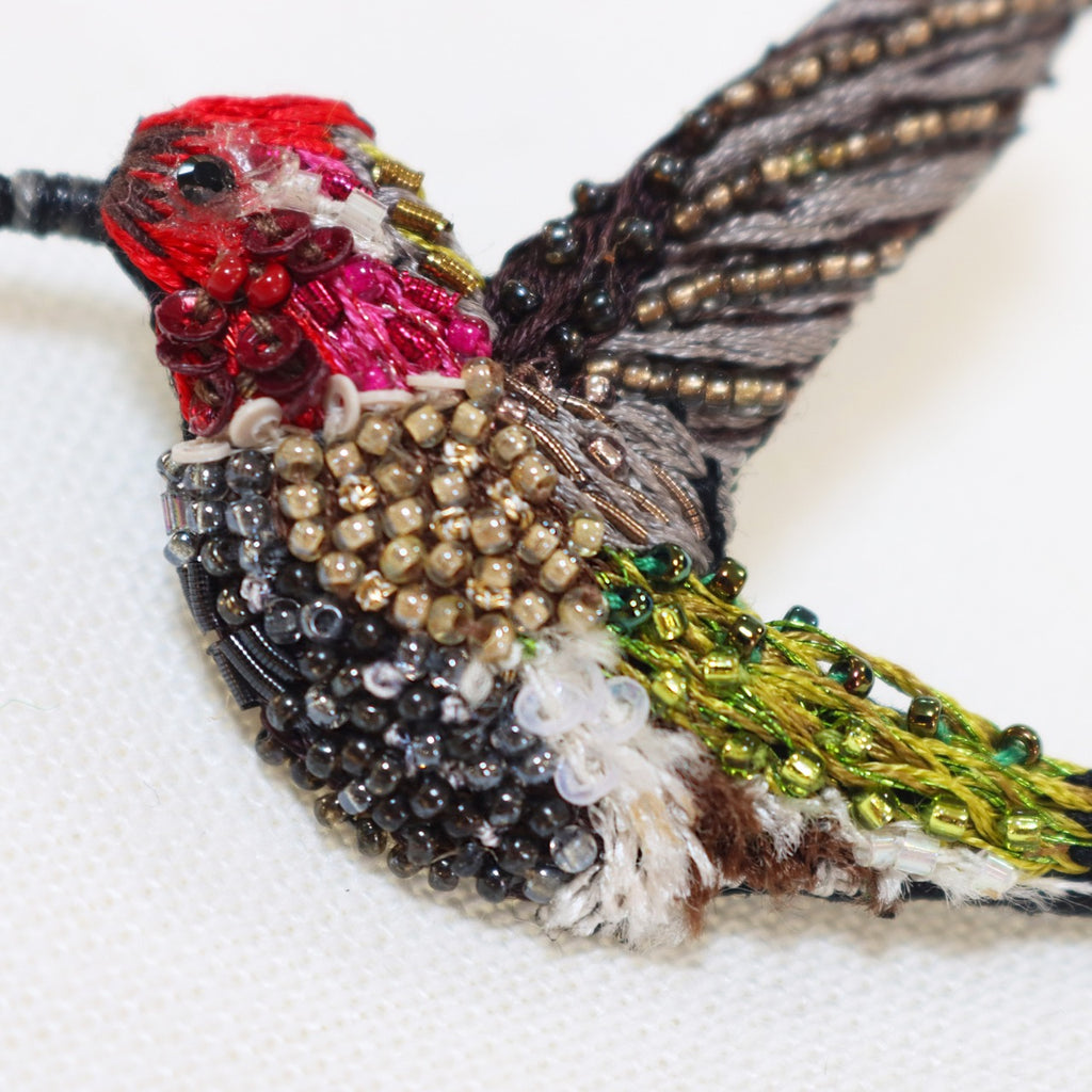 Sparkling Hummingbird Brooch