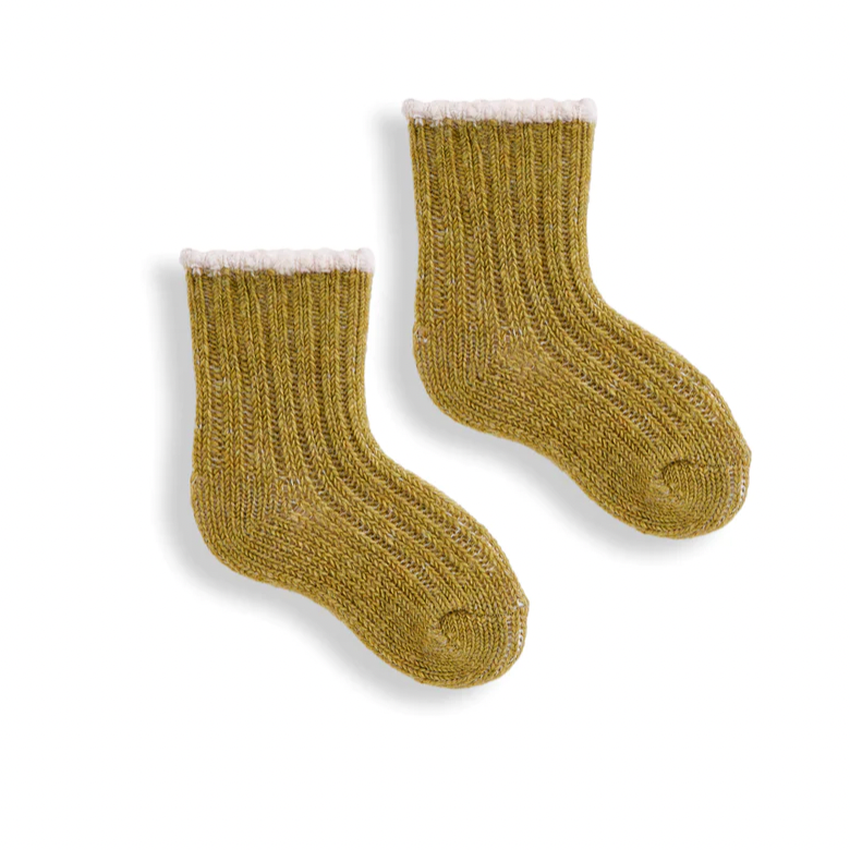 Lisa B Baby Cashmere Socks Green Apple