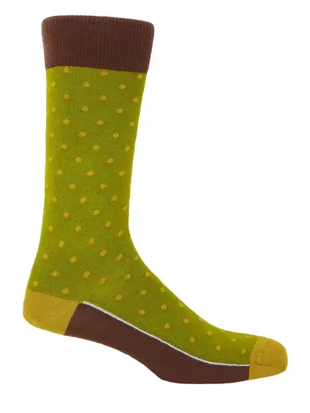 Pin Polka Men's Organic Luxury Socks