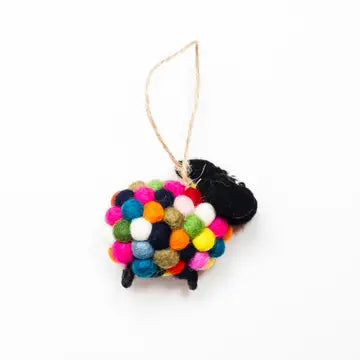 The Winding Road Rainbow Sheep Ornament