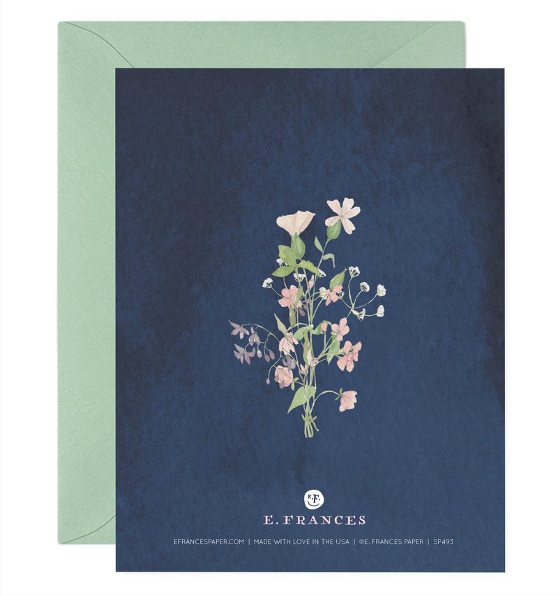 E. Frances Mother's Day Wildflowers Card Back