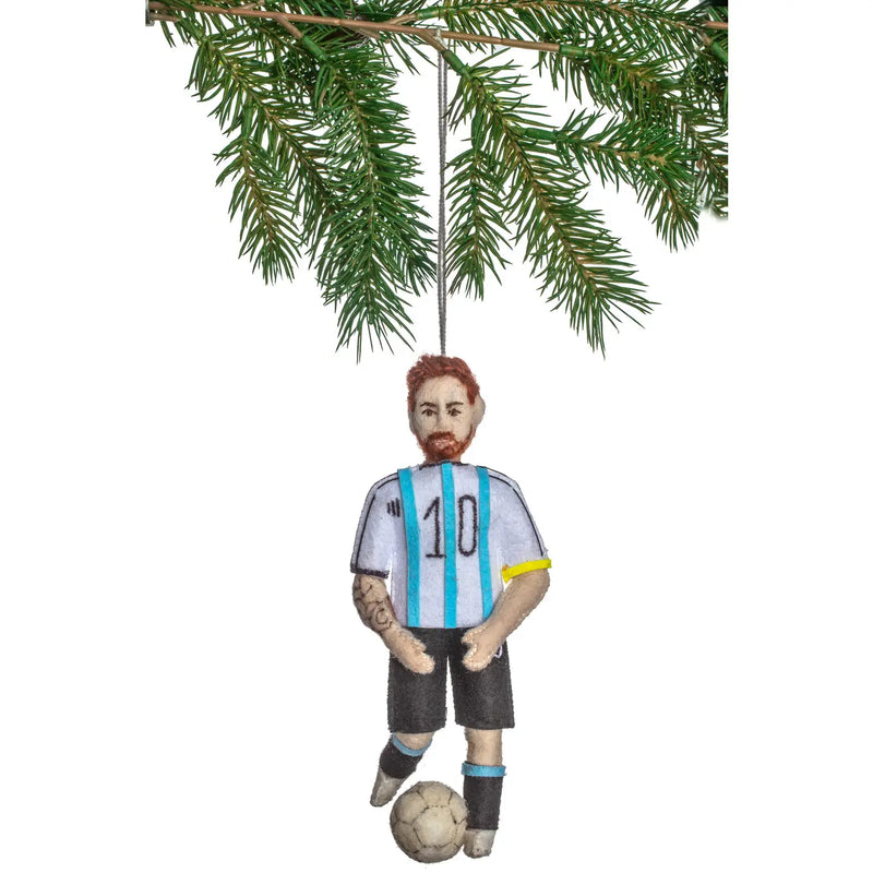 Felt Figurine: Lionel Messi Ornament