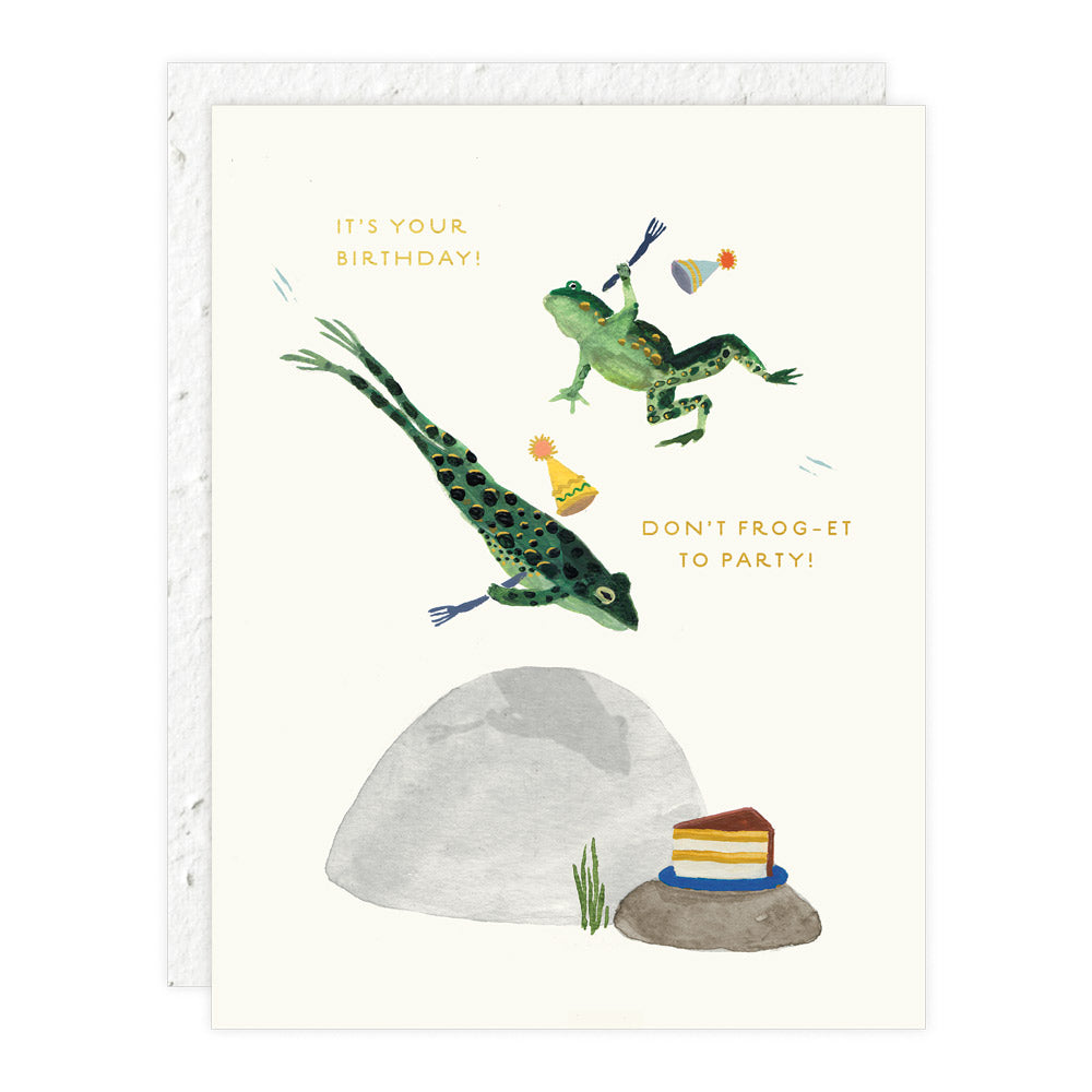 Party Frogs - Birthday Card