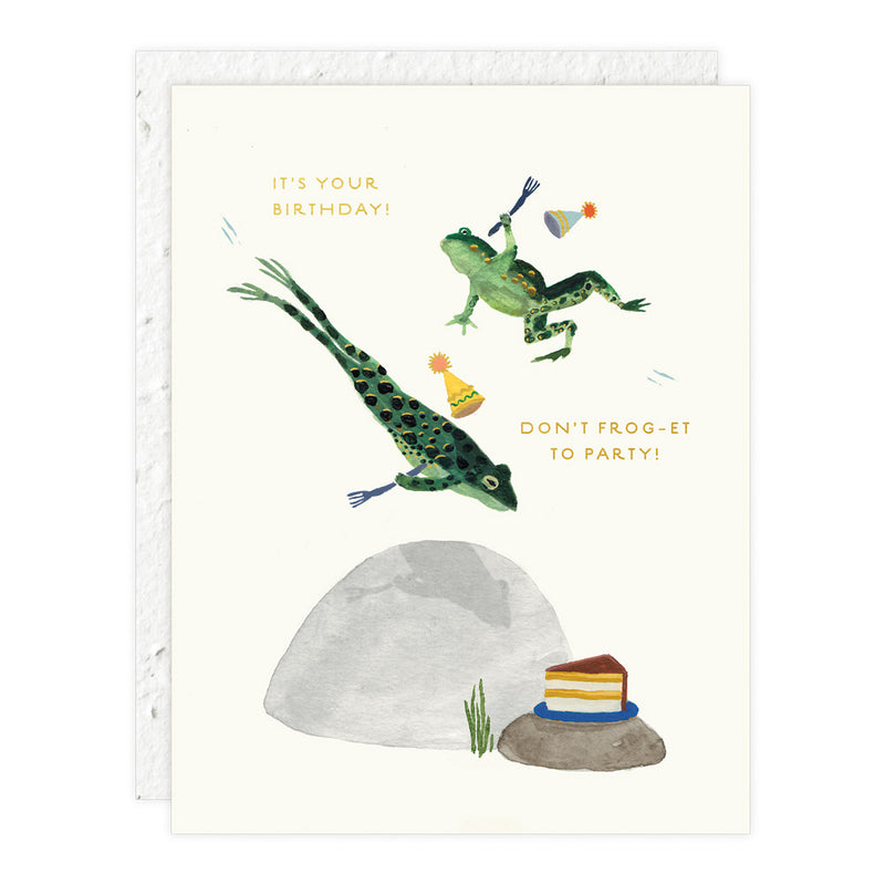 Party Frogs - Birthday Card