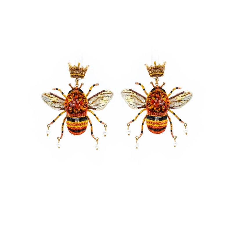 Carder Bee Earrings