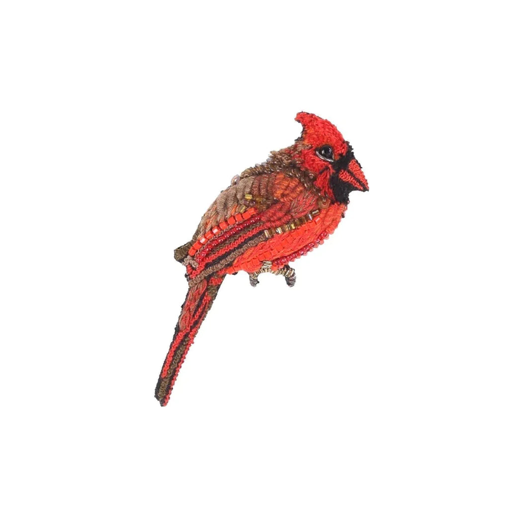 Cardinal Brooch