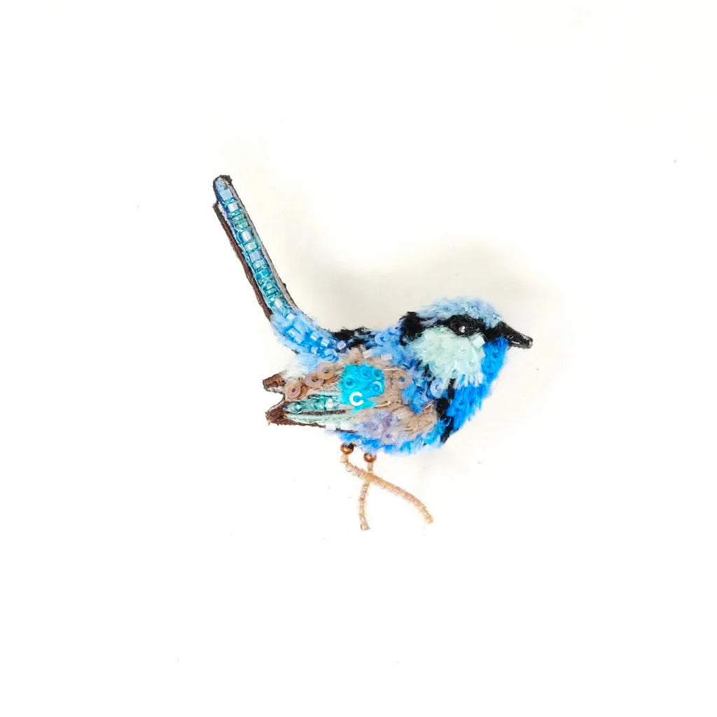 Splendid Fairy Wren Brooch