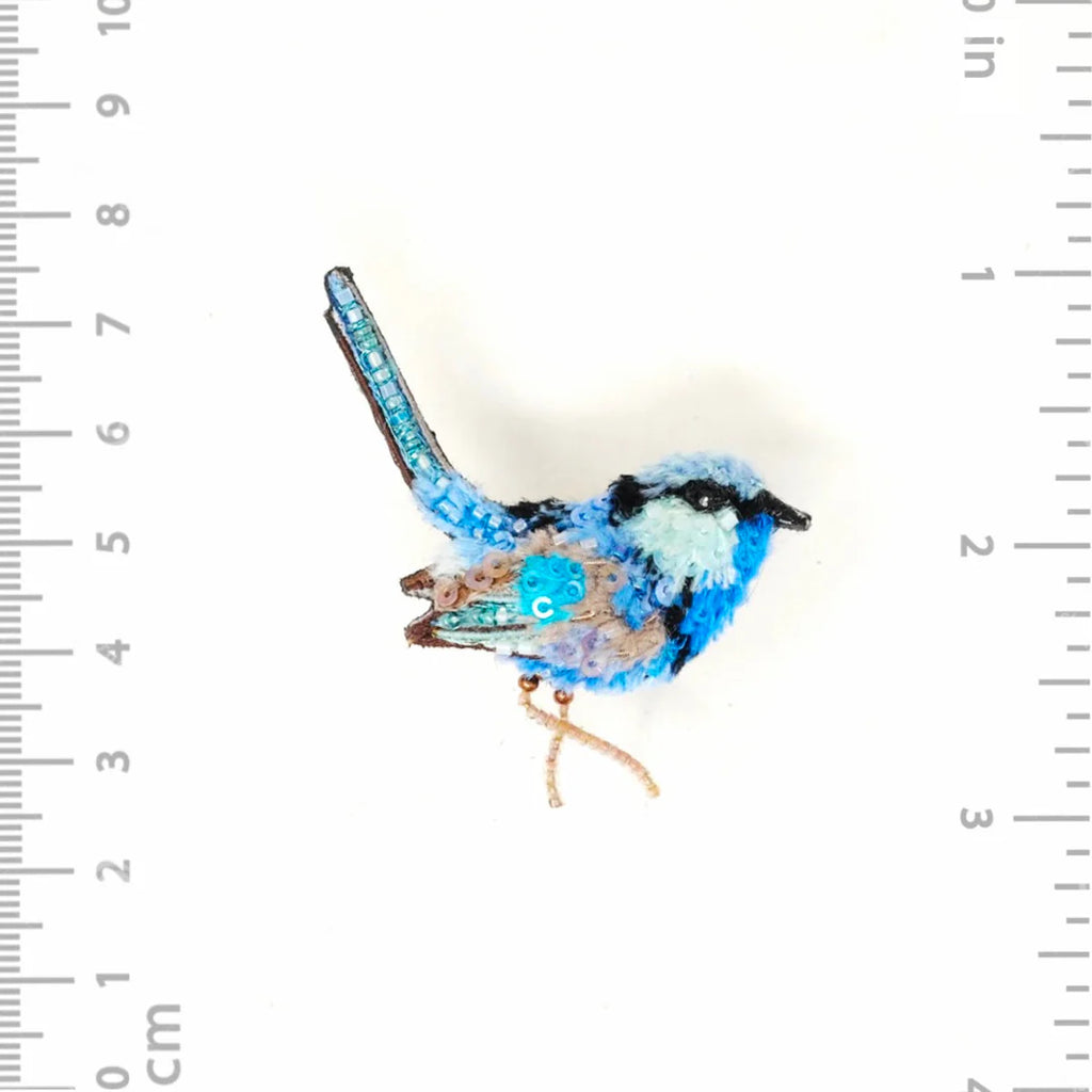 Splendid Fairy Wren Brooch