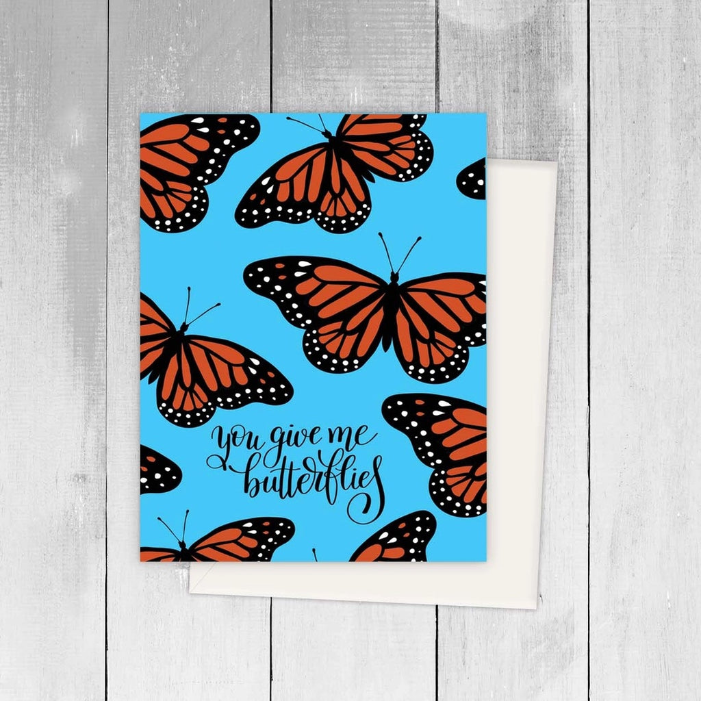 "You give me butterflies" - Greeting Card