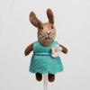 Felt Easter Bunny- blue dress