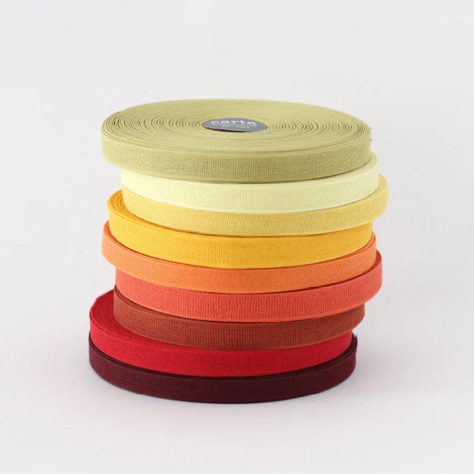 Narrow Tight Weave Cotton Ribbon - Red : Studio Carta