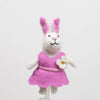 Felt Easter Bunny- pink dress