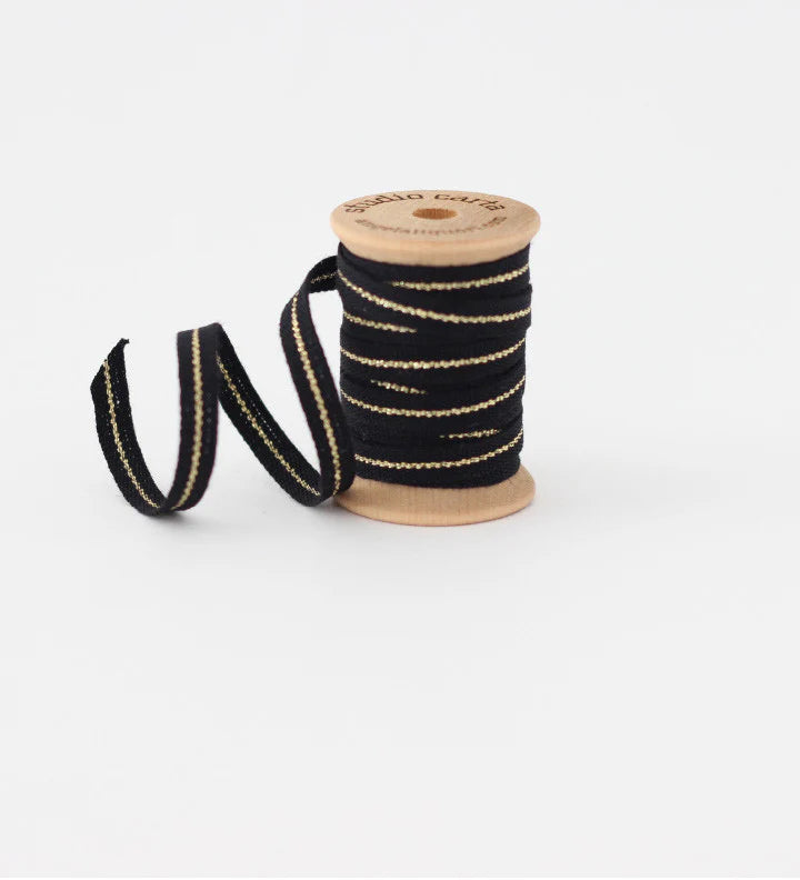 Studio Carta Ribbon- Black with Gold