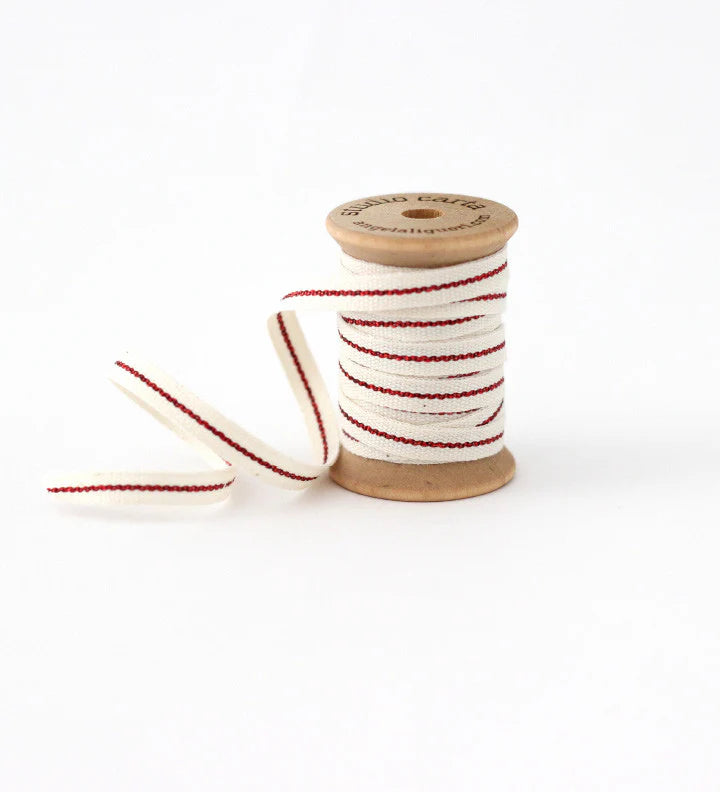 Studio Carta Ribbon- Natural with Red