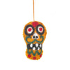 Sugar Skull Ornament- yellow