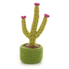 Handmade Felt Small Plant- Blossoming Hedgehog Cactus