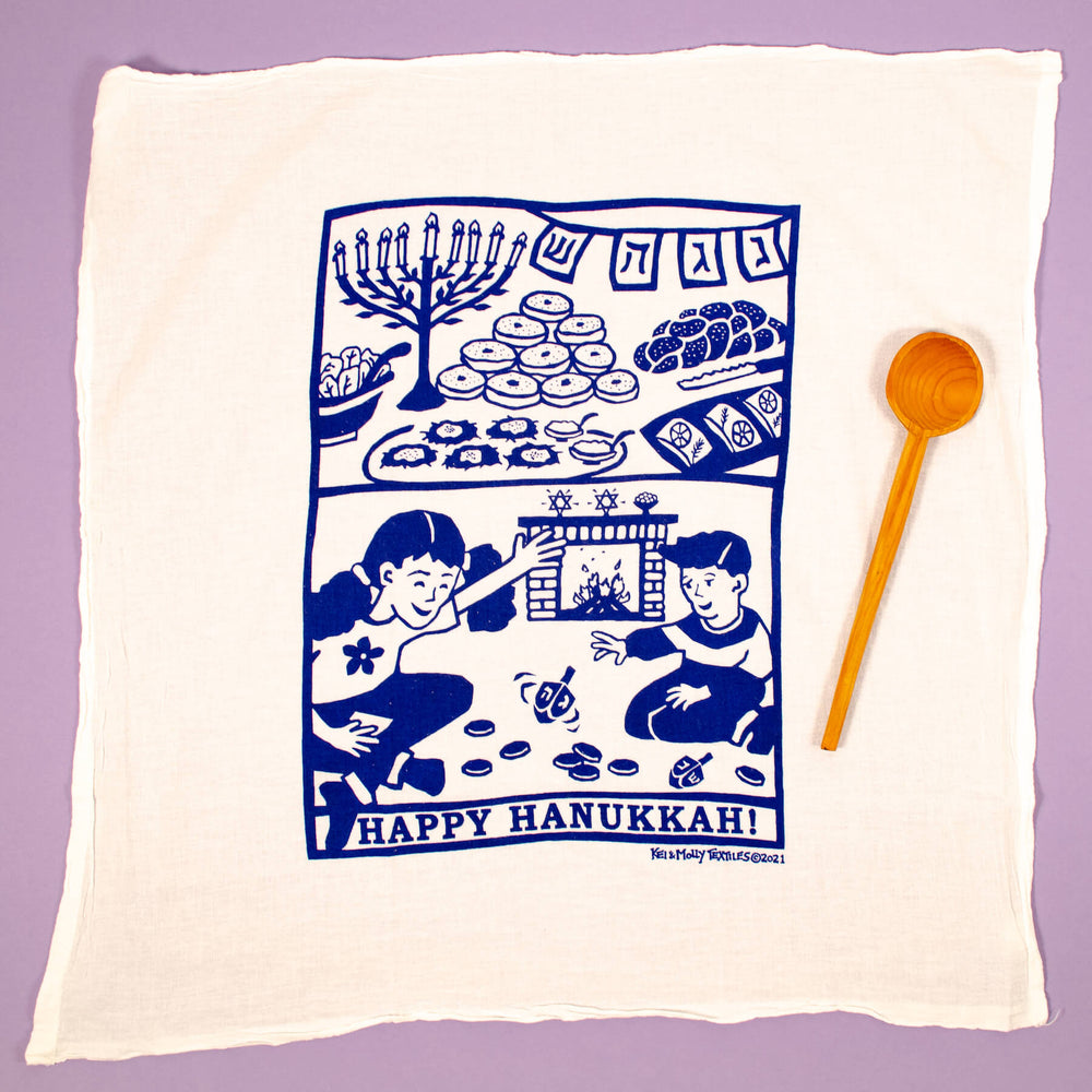 Hand Printed Kitchen Flour Sack Towels — The Horseshoe Crab