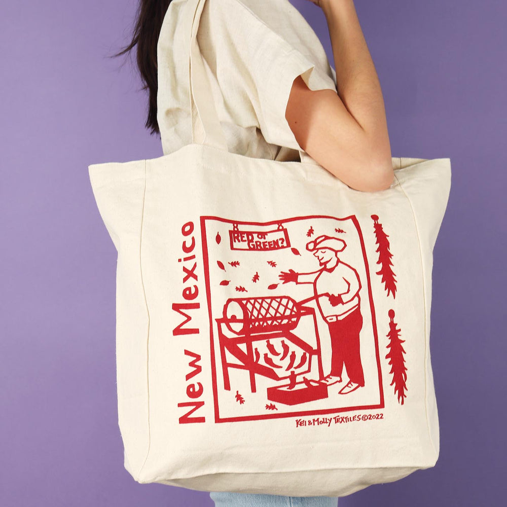 Tote Bag: Chile Roaster – Kei & Molly Textiles, LLC