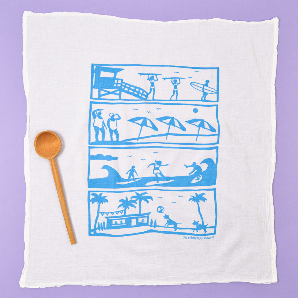 Kei & Molly Textiles Flour Sack Dish Towel: Camping – Kei & Molly