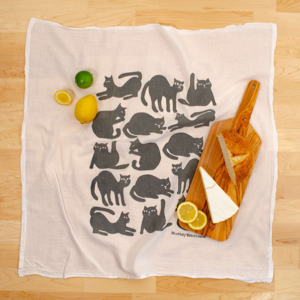 Mint Chicory Flour Sack Kitchen Tea Towel