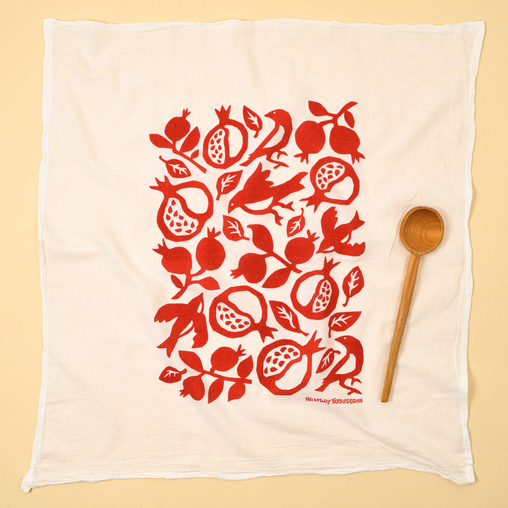 Kei & Molly Textiles Flour Sack Dish Towel: Grow Local – Kei