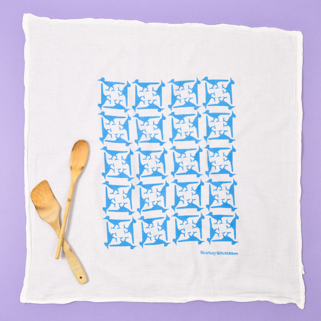 Kei & Molly Flour Sack Cotton Tea Towel- Cacti — Two Hands Paperie