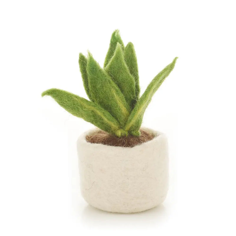 Handmade Felt Small Plant- Sansiveira